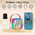 Mini Caixa De Som Karaokê Com Microfone Bluetooth Super Portátil Multi-Conexões Efeitos Sonoros