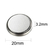 Bateria Lithium 2032 Cartela 25 Unidades Relógio Placa Mãe Brinquedo Calculadora Controle Portão - New Hard