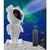 Luminária Astronauta Projetor Caixa De Som Bluetooth Luz Galáxia Noturna Galaxy Star Nebulosa Quarto - New Hard