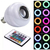 Lâmpada Led Bluetooth Musical Caixa De Som Luz Colorida Com Controle RGB 12W - New Hard