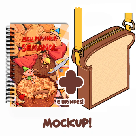 PRÉ-VENDA! - COMBO! ItaBag Pãozinho + Planner Cafézinho!