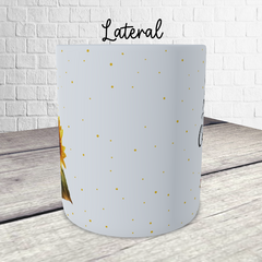 Caneca cerâmica FRASE COM GIRASSOL - comprar online