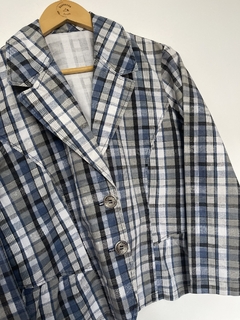Blazer xadrez de algodão na internet
