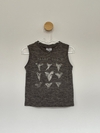 Camiseta infantil cinza
