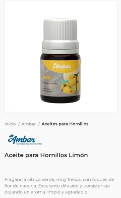 Aceite Ámbar Limón