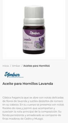 Aceite Ámbar - tienda online