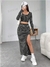 Conjunto falda y top, importado