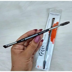 Pincel Duplo Escova e Chanfrado Profissional B136 Linha Black – Macrilan