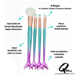 Kit Com 4 Pincéis de Sereia - comprar online