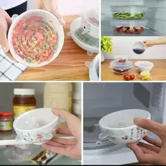 TAPAS DE SILICONA REUTILIZABLES X6 - Encantarte deco