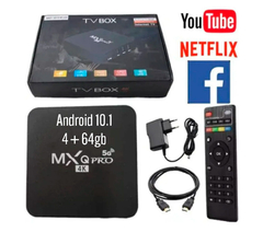 Dispositivo Smart Tv Pro 5g 4k Android 9.0 4g 32g Y Control Negro