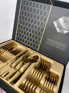 SET X 24 PIEZAS DE CUBIERTOS HIGH QUALITY - Encantarte deco