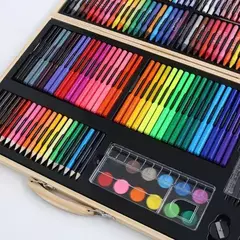VALIJA DE ARTE MADERA - 180 PIEZAS en internet
