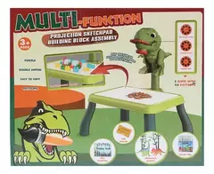 MESA PROYECTORA DINO + LADRILLOS DE ENCASTRE + PIZARRA - comprar online