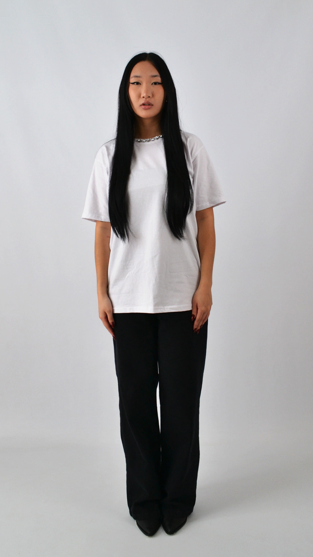 Remera Silice con Gemas Plateadas