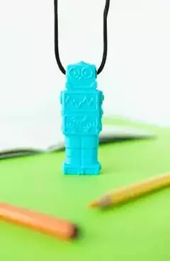 COLLAR MORDILLO ROBOT CELESTE