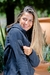 campera con capucha frisada gris melange (C75) - tienda online
