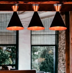 Kit 3 pendentes cone alumínio (COD. RLXCO) - Relux Iluminação