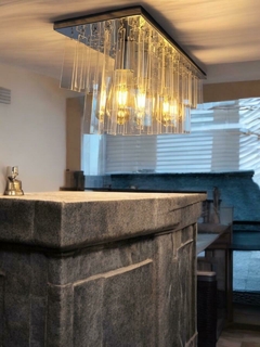 Lustre Retangular de Acrílico 18x60 (Cod. LD025) - Relux Iluminação