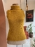 Colete tricô - Amarelo Mostarda - M