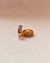 Brinco De Argola Pequena Com Fileiras De Zircônias e Detalhe Vazado Folheado Em Ouro 18K na internet