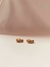 Brinco De Argola Pequena Com Fileiras De Zircônias e Detalhe Vazado Folheado Em Ouro 18K - comprar online