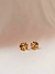 Brinco Orgânico Redondo Folheado Em Ouro 18k - comprar online