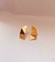 Brinco Orgânico Meia Lua Folheado Em Ouro 18k na internet