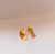 Brinco Orgânico Meia Lua Folheado Em Ouro 18k - comprar online