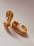 Brinco De Argola Pequena Com Zircônias Folheada Em Ouro 18k - comprar online