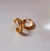 Brinco De Argola Pequena Com Zircônias Folheada Em Ouro 18k na internet