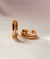 Brinco De Argola Pequena Com Zircônias Folheada Em Ouro 18k