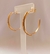 Brinco De Argola Detalhe Stress Folheado Em Ouro 18k na internet