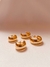 Kit De Argola Dupla Folheado Em Ouro 18k na internet