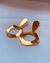 Brinco Martelado Folheado Em Ouro 18k