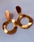 Brinco Martelado Folheado Em Ouro 18k na internet