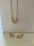 Conjunto Luz Folheado Em Ouro 18k