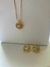 Conjunto Cravejado Folheado Em Ouro 18k na internet