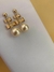 Brinco Laço Com Pérola Folheado Em Ouro 18K - comprar online