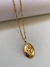 Relicário Memórias Afeto Oval Corrente Singapura Folheado Em Ouro 18k na internet