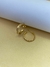 Brinco De Argola Com Zircônias Folheado Em Ouro 18k