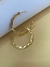 Brinco De Argola Trançada Folheada Em Ouro 18k