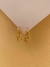 Brinco de Argola Coração e Pérola Folheado Em Ouro 18k - comprar online