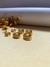 Trio Argola Texturada Folheado Em Ouro 18k