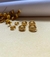 Trio Argola Texturada Folheado Em Ouro 18k - comprar online