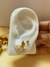 Kit De Brincos Pequenos Folheado Em Ouro 18k