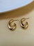 Brinco Argola Júlia Folheado Em Ouro 18K