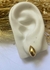 Brinco Gota Pequeno Folheado Em Ouro 18k