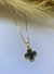 Colar Trevo Folheado Em Ouro 18k