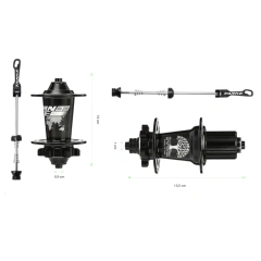 MAZAS TANKE 390 TRONADORAS RUIDOSAS 36/32AG BODY HG 9MM 6T - CHACBIKES